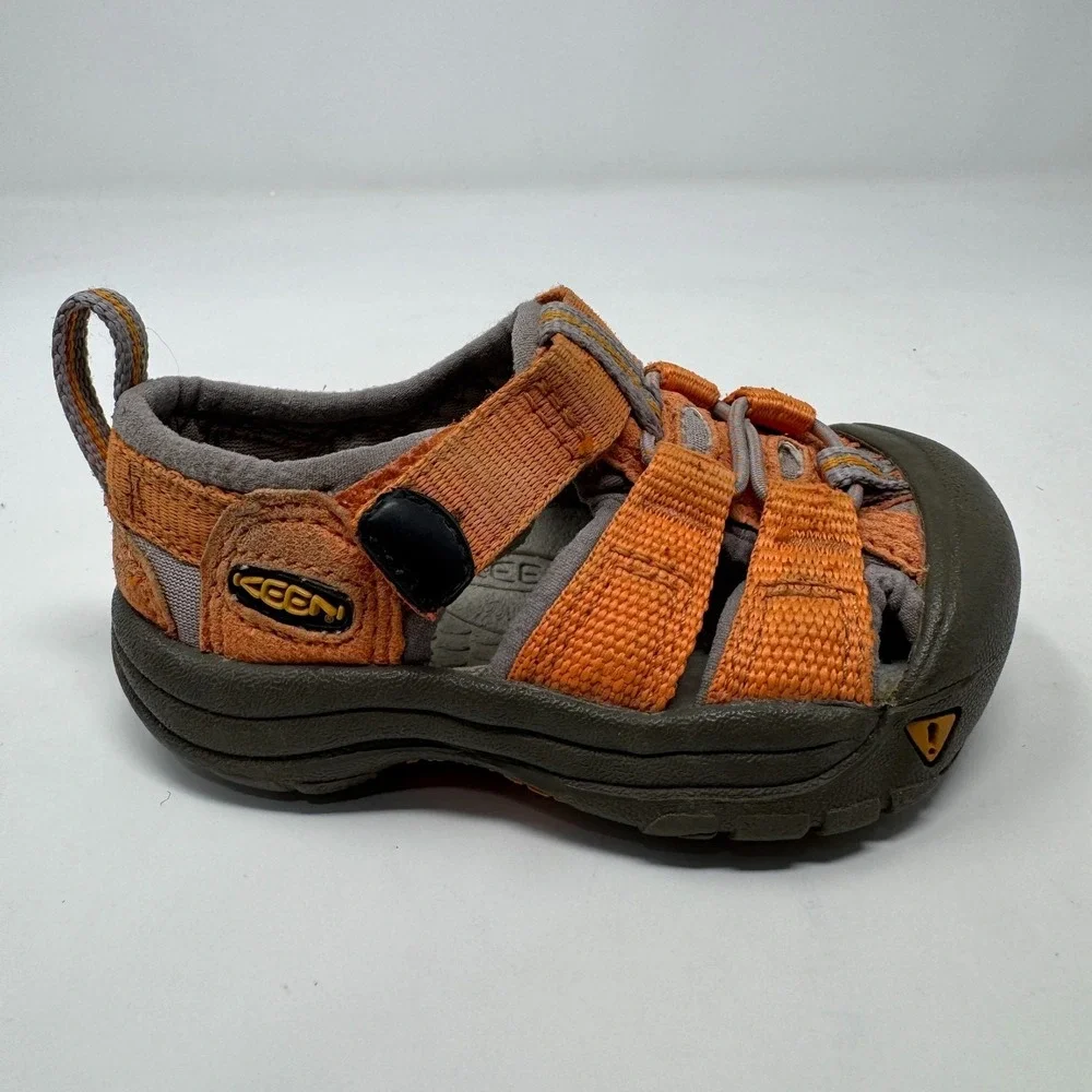 Keen Newport H2 Sandals Depths Gargoyle‎ Orange Hiking Shoes Toddler Size 3/4